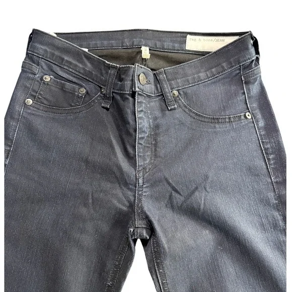 rag & bone Dark Blue Flare Jeans - Picture 5 of 15